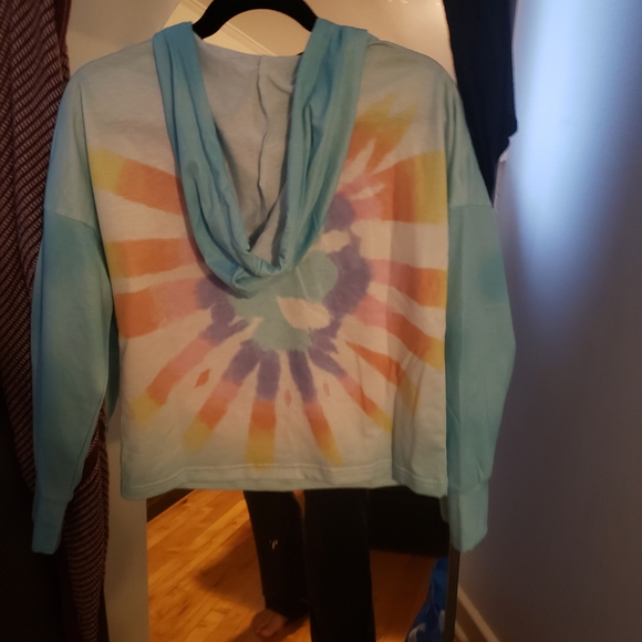 Tie-dye long sleeve short set sx sm - Picture 3 of 8